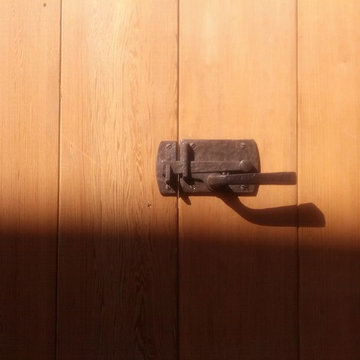 Coastal Bronze 60-360 Bronze Latch on trash enclosure