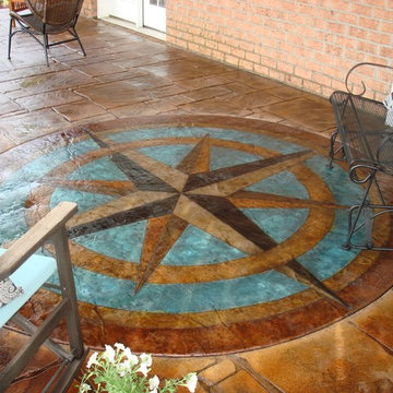700 Chestnut Way - Stamped Concrete Compass Rose