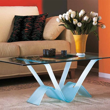 Vulcano Glass Coffee Table by LA Vetreria - $1,500.00