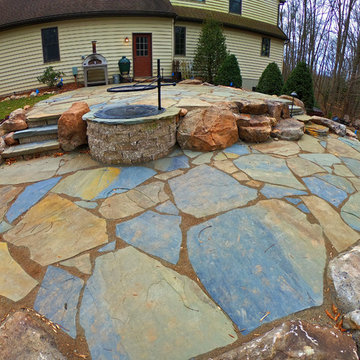 Natural Stone Backyard Makeover
