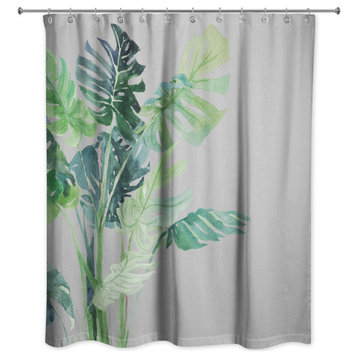 Houseplant Print 3 71x74 Shower Curtain