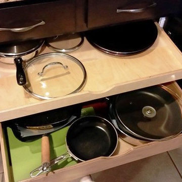 Storage Solution With Base Cabinet Pullouts