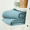 Linen Waffle Bath Towel Washed, Stone Blue, 75x130cm