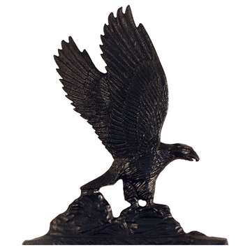 11 1/4"W x 9 3/4"H Eagle Mailbox Ornament, Black