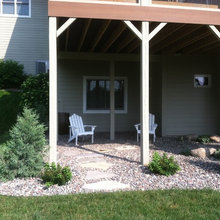 landscape under deck