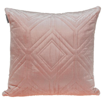 Parkland Collection Reta Transitional Pink Throw Pillow PILL21320P