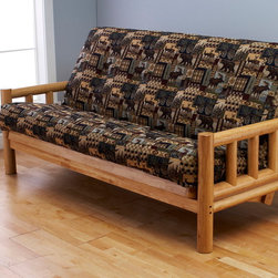 Lodge Natural Futon Frame | Peter's Cabin Futon Mattress - Products