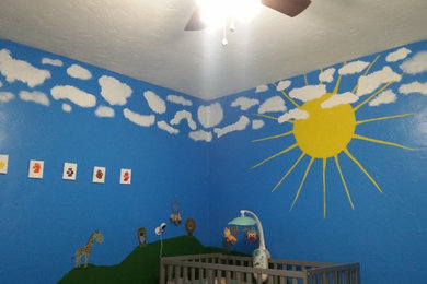 ナッシュビルにあるおしゃれな赤ちゃん部屋の写真