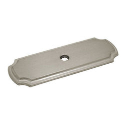 Cosmas - Cosmas B-112SN Cabinet Knob Backplate, Satin Nickel - Cabinet And Drawer Hardware