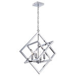 Lite Source - Lite Source Isidro - Four Light Chandelier, Chrome Finish - Canopy Diameter: 5.00Warranty: 1 Year* Number of Bulbs: 4*Wattage: 60W* BulbType: E12-Incandescent* Bulb Included: Yes
