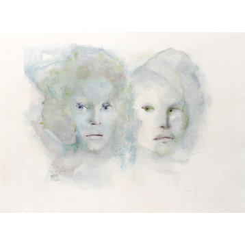 Leonor Fini, Two Faces, Lithograph