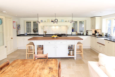 Design ideas for a classic kitchen in Kent.