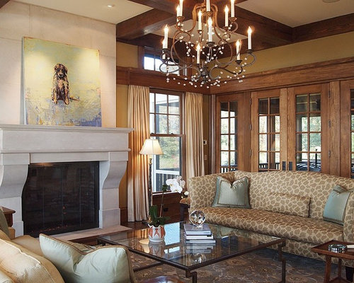 Painting Above Fireplace | Houzz