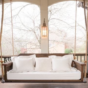 White and Tall Screened Porch