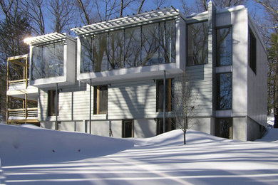 Example of a trendy exterior home design in Boston