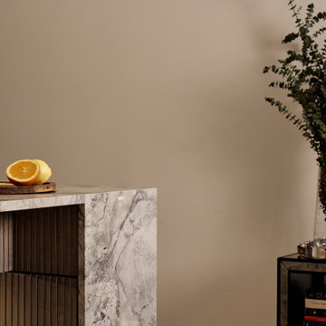 Pre War Renovation With Marble Island and Bar