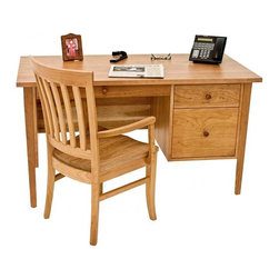 Small Wood Executive Desk - Desks And Hutches