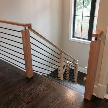 Project #69 | Contemporary Staircase with Horizontal Metal Rods