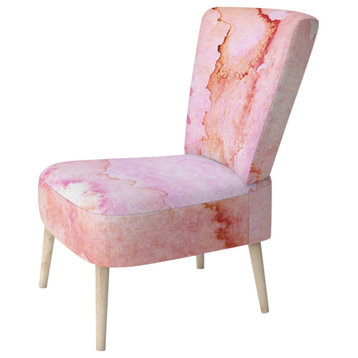 Pink And Orange Painting Chair, Side Chair