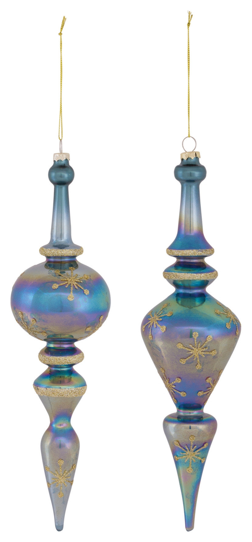 Irredescent Glass Ornament (Set of 6)