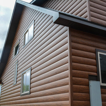 Metal Log Home