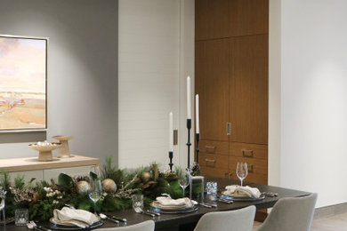 Inspiration for a modern dining room remodel in Toronto
