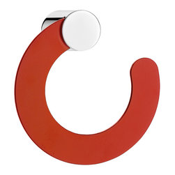 Secret Bath. Towel Ring. Chrome-Red. Giselle Collection. - Towel Rings