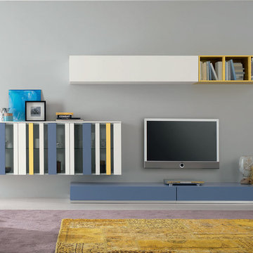 Modern Italian Wall Unit Exential Y02 by Spar - $5,159.00