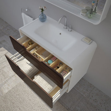 Contemporary bathroom. Pure solid. New Collection