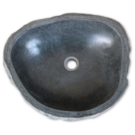 Vidaxl Wash Basin River Stone