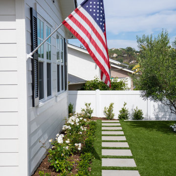 Sidewalk Stroll with a Flag Finish