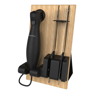 Schmidt Brothers Cutlery 10-piece Black & Brass Knife Block Set