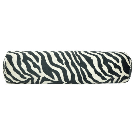 Dann Foley Cylindrical Cushion Zebra Print Upholstery