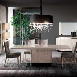 Dune Perla Italian Dining Table by Rossetto - $2,375.00 - Dining Sets