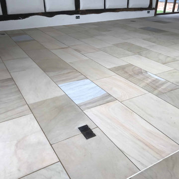 Large Sandstone Floor Renovated at Crowthorne Rental Property
