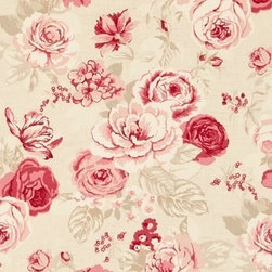 Hatti  Raspberry Roman and Francesca Raspberry curtains - Curtains