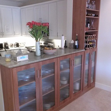 Buffet with plate storage,wine and liquor storage