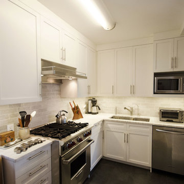 Custom Cabinets & White Kitchen