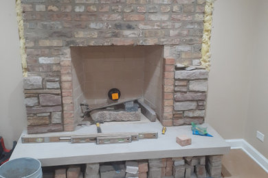 Fireplace and chimney