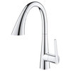 Grohe 30 368 2 Zedra 1.75 GPM 1 Hole Pull Down Bar Faucet - SuperSteel