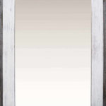 My Barnwood Frames - Bountiful Mirror, 20"x30", Whitewash - We love the rustic beauty barnwood brings to the home, but it's difficult to be sure if the variations in color will fit with your existing decor. Take the guess work out of ordering with the Bountiful Mirror series. Our newest design, modeled after our Lighthouse Series, keeps the overall look of our top selling mirror while giving you more control of the color. The Bountiful Mirror is made from rough Cedar that is stained and dry brushed giving it texture to resemble reclaimed wood. This processes allows for color consistency from one order to the next. This Mirror is offered in three different colors: Weathered Gray, Briarsmoke (mid tone-brown), and Beachwood (light brown). Each mirror is finished in an authentic barnwood outer trim adding to the overall rustic charm of the Mirror.
