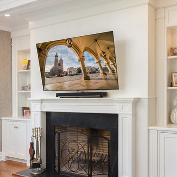 Multi-Room Custom Cabinetry With Beaded Inset & Full Overlay