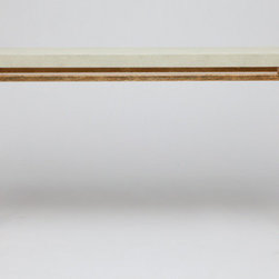 Benjamin Narrow Console Table - Gold Base - Clayton Gray Home - Furniture