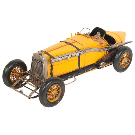 Alfa Romeo P2 Classic Racing Car Model, Collectible Metal Scale Model Car