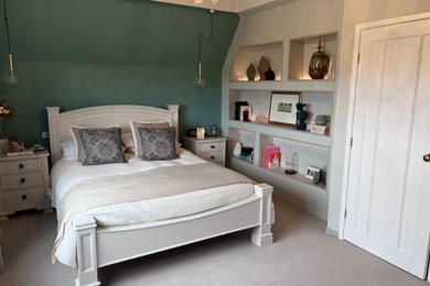 This is an example of a modern bedroom in Manchester.