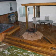 deck hot tub