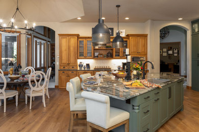 Country kitchen photo in Denver
