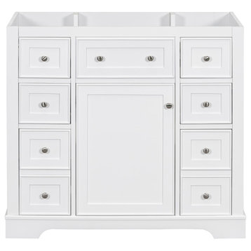 36" Freestanding Bath Vanity Cabinet Without Top, White
