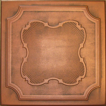 20"x20" Coronado, Styrofoam Ceiling Tile, Antique Copper