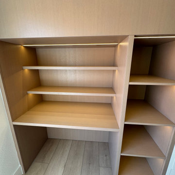 Custom Built-In Closet with Desk and Shelving – Multi-Functional Storage Design